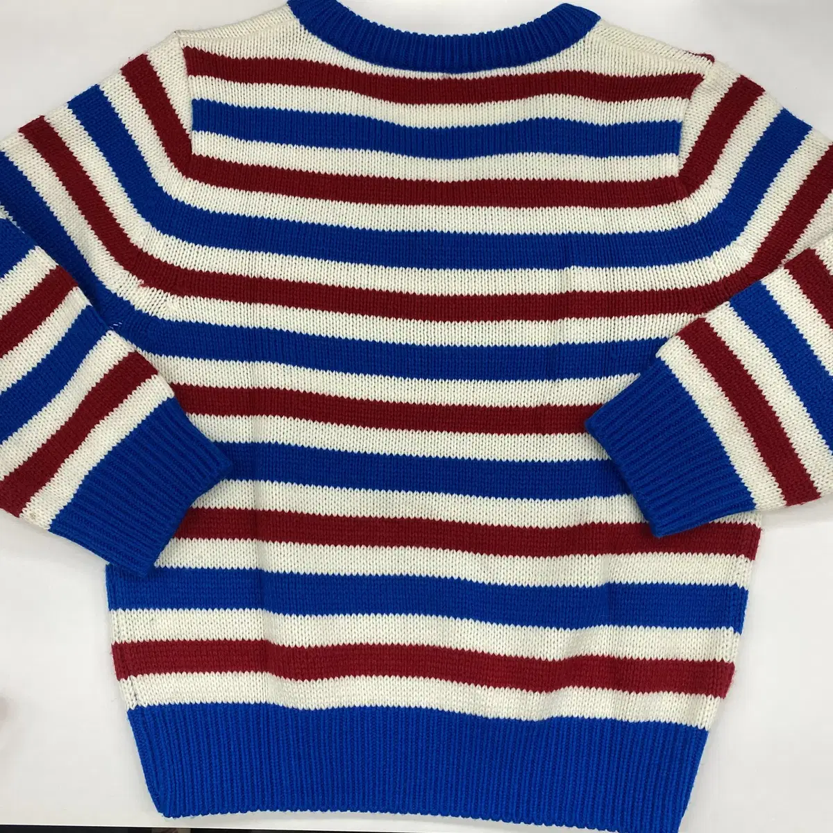 [포니테일] Papillon stripe vneck knit