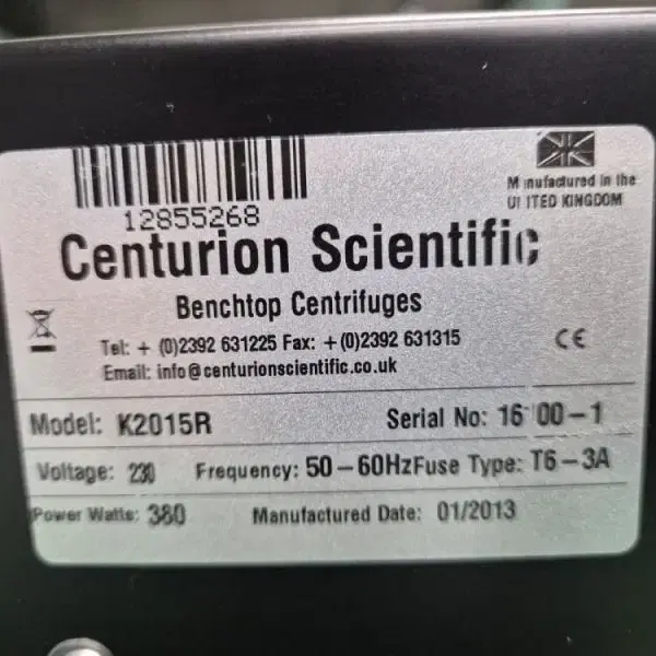 Centurion Scientific K2015R  냉장원심분리기