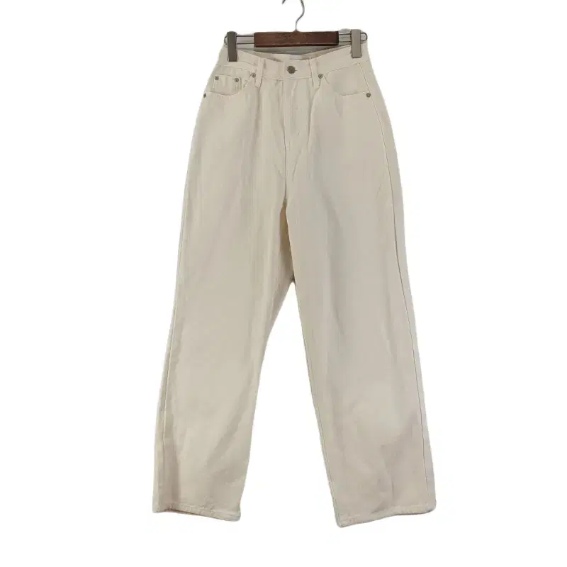 E7094 OINII Womens 26inch Cream White Casual Pants/Dirk