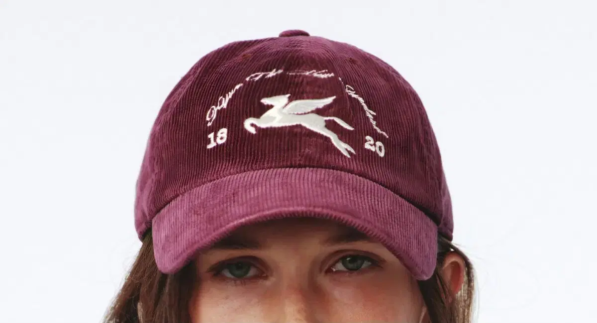 (새상품)  kijunPegasus Cap Burgundy