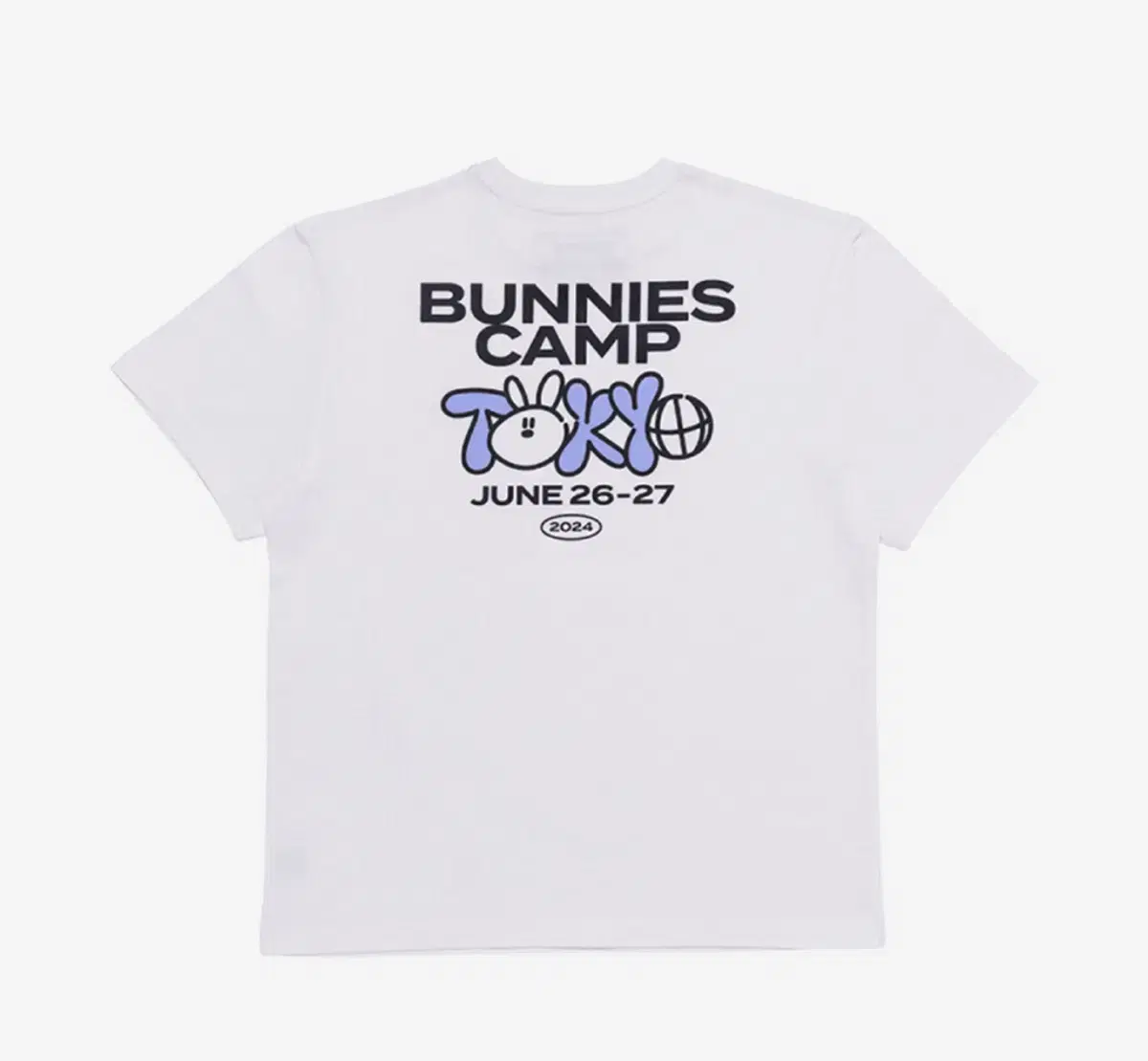 New Jeans bunnies CAMP 2024 Tokyo Dome T-Shirt White XL