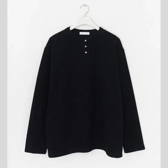 샵페어리 heavy henley neck long top