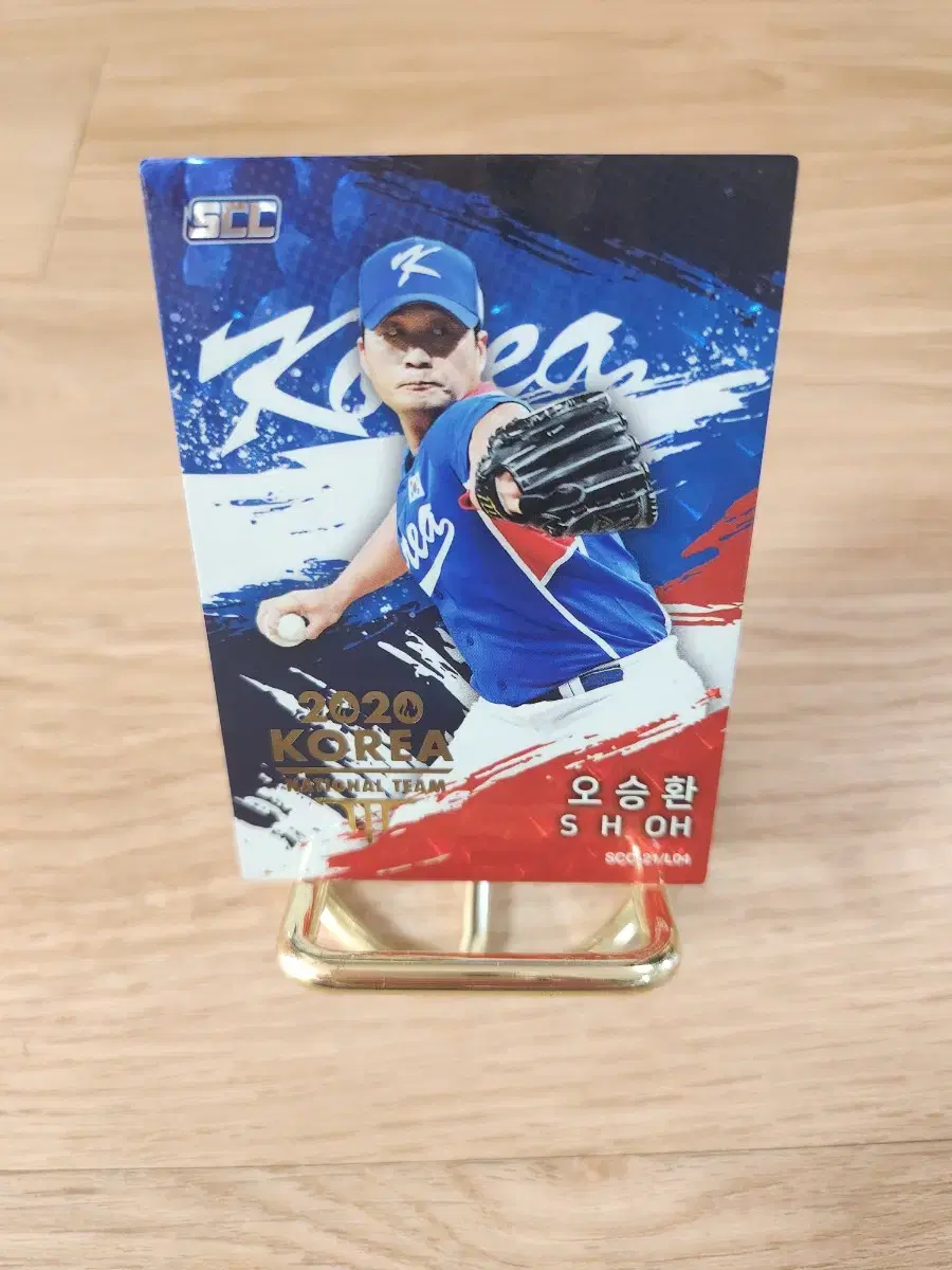 21scc 삼성라이온즈 오승환 국대 골드야구카드(왼쪽아래금색로고)