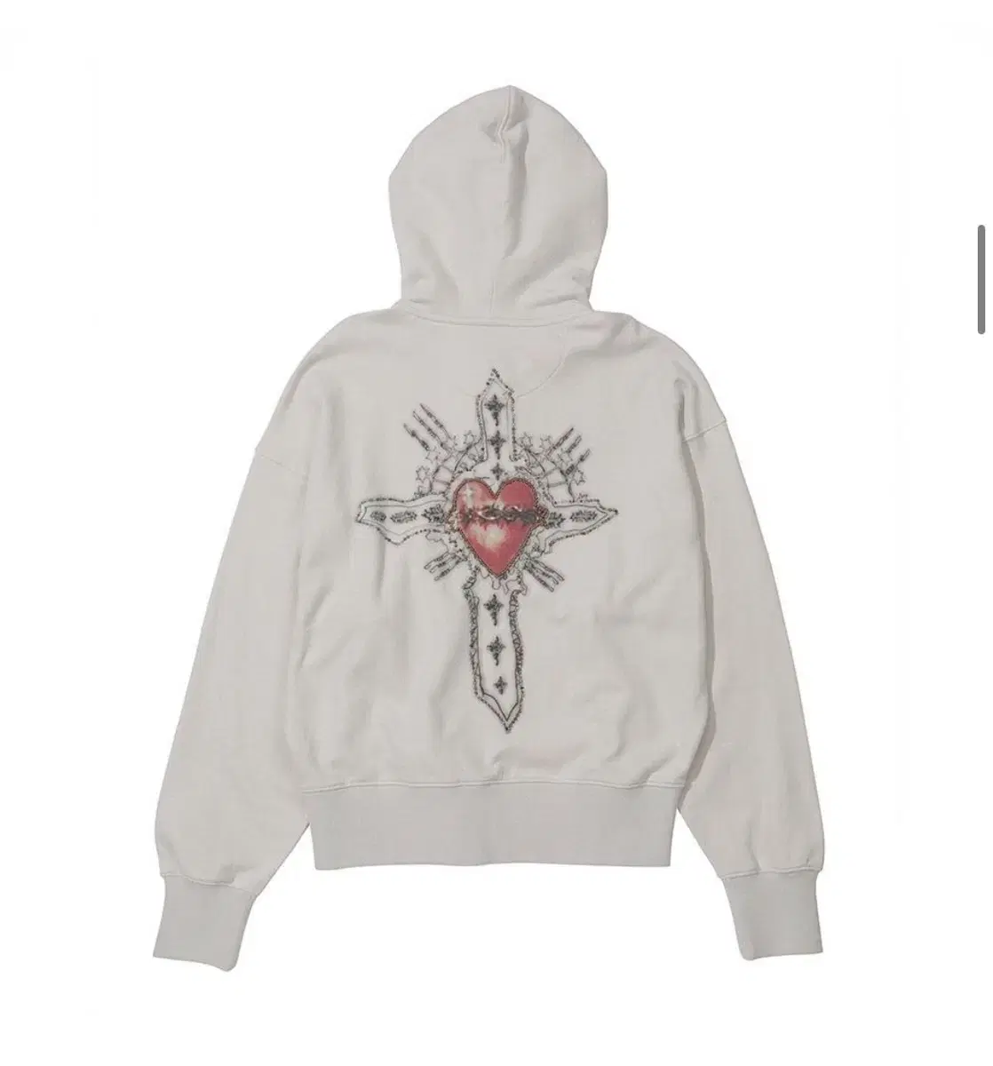 스컬프터 Beaded Saint Hoodie Zip-Up 후드집업