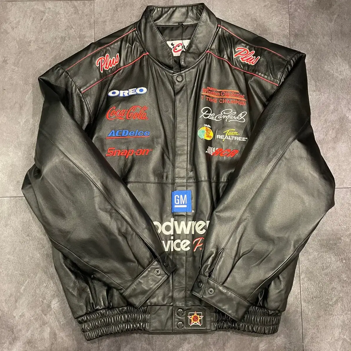 [IM] Jeff Hamilton GOODWRENCH Black Leather Racing Jacket