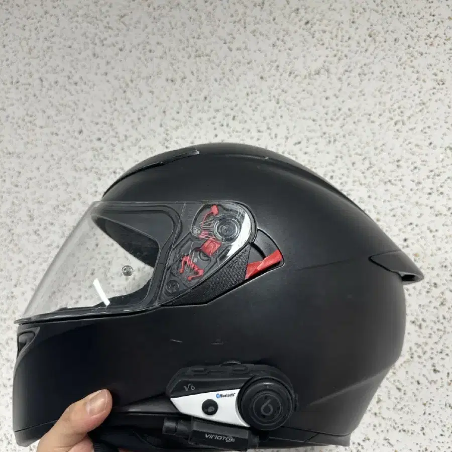 agv k5 무광블랙 + 비모토v6 바이크헬멧