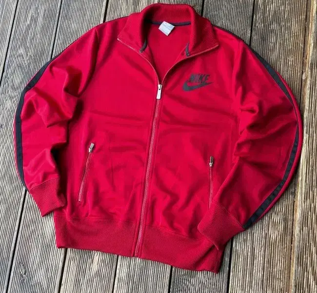 Nike Red Track Top Jersey Zip Up 100/L