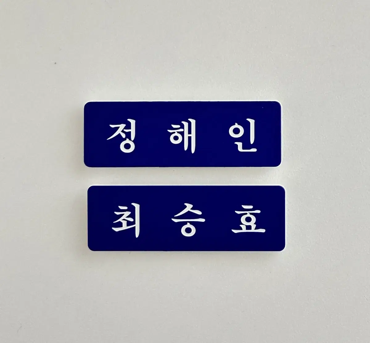 정해인, 최승효 명찰