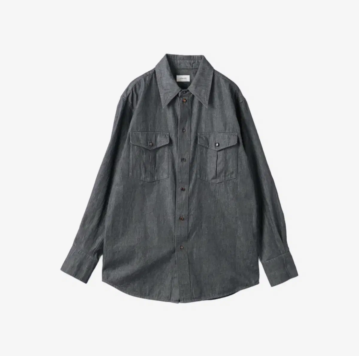 Lemaire Western Shirt Denim Gray 50