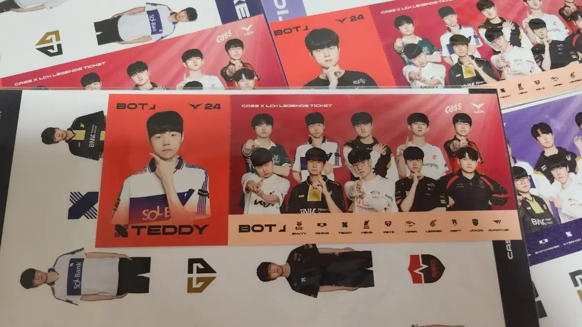 LCK Cass Photo Ticket DRX Teddy Top Sticker