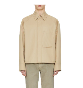 Wooyoung Mi 22FW Cotton Crop Beige Shirt 48