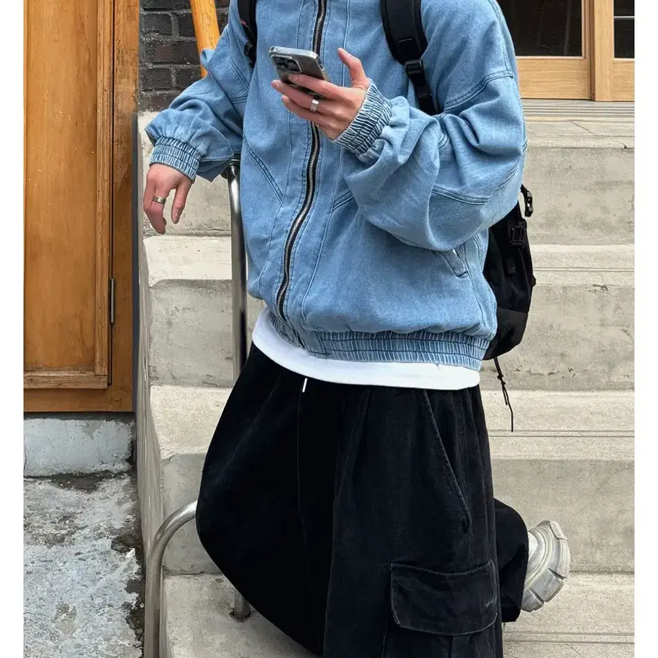 릿니즈 AT Incision Denim Jacket 데님 자켓 연청