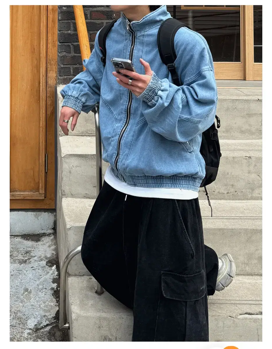 릿니즈 AT Incision Denim Jacket 데님 자켓 연청