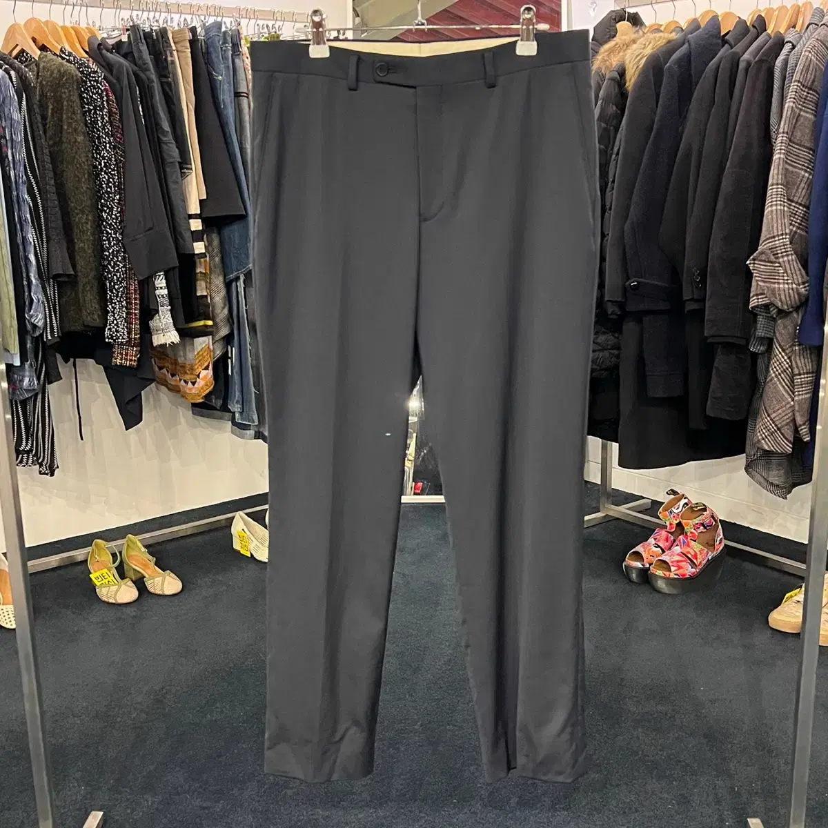 [Tacko] [31] Gilles Stuart Wool Slacks Navy