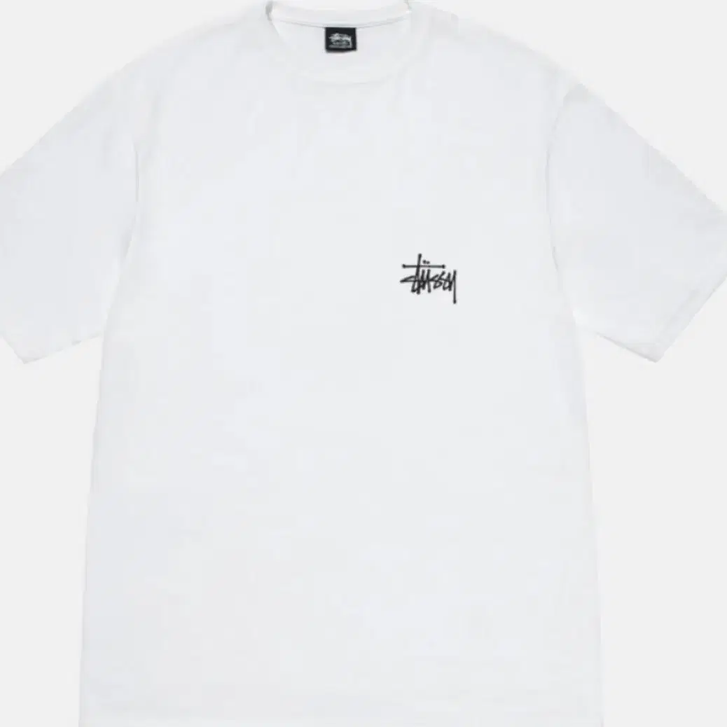 STUSSY 스투시 베이직 반팔 티셔츠 화이트