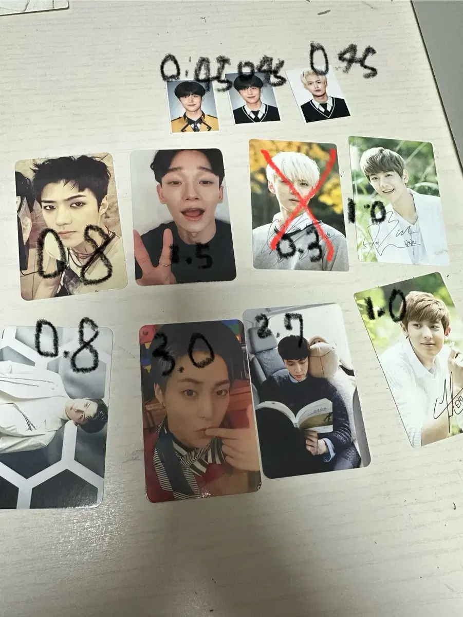 lee eunsang sumsa,kang minhee sumsa, exo photocard wts