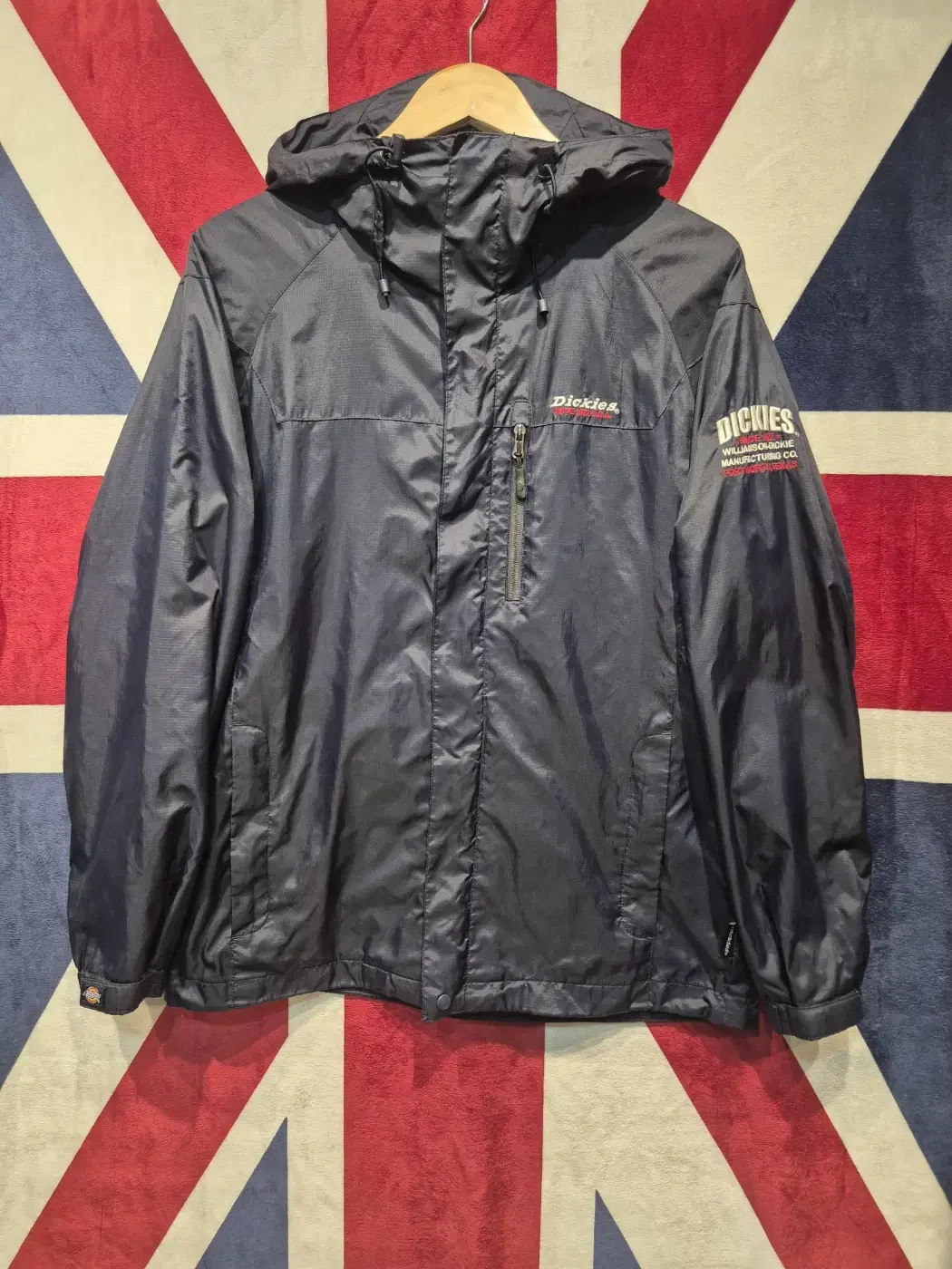 [M] Dickies Old School Windbreaker Jacket Navy