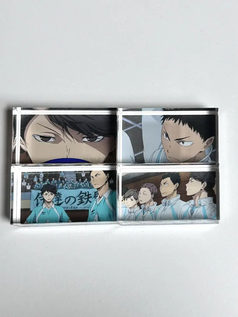 Haikyuu Seijo Iwaizumi Oikawa Aobijosai Memorial Mini acrylic Block