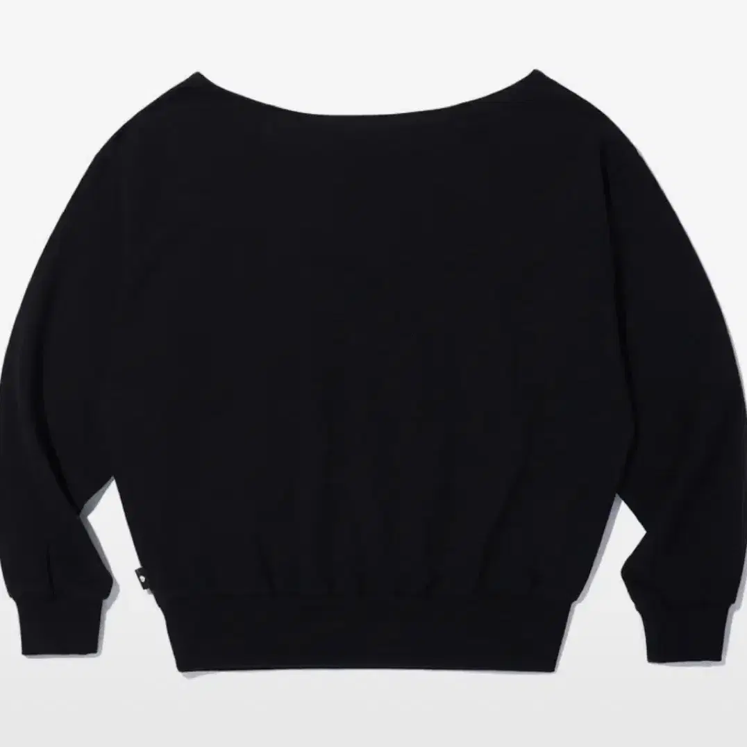 유희 오프숄더 OFF SHOULDER SWEATSHIRTS BLACK