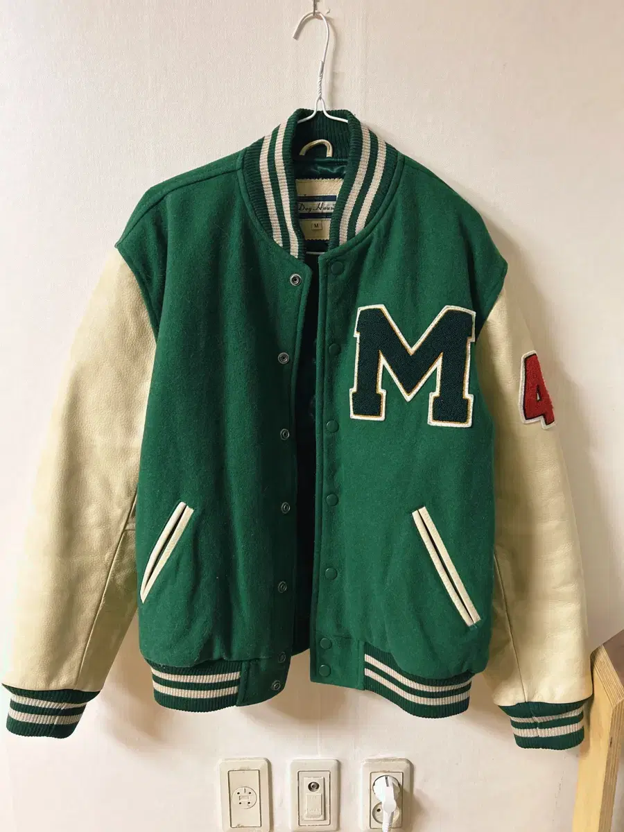 Varsity Green Jacket in Cowhide