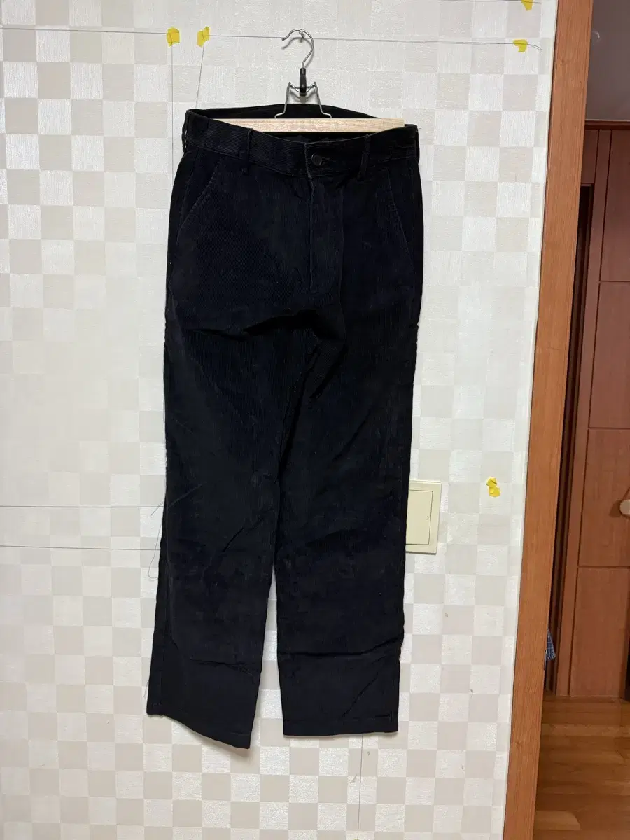 Dimitri black corduroy pants black 1SIZE stretch fit