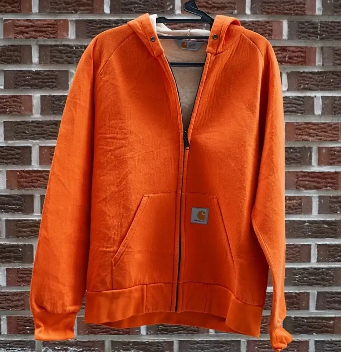 Calheart Orange Hooded Zip Up