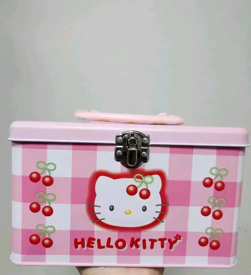 Cherry Kitty Kaohana Kitty Tin Case KittyStorage Box KittyStorage Box Bangku Kitty Case