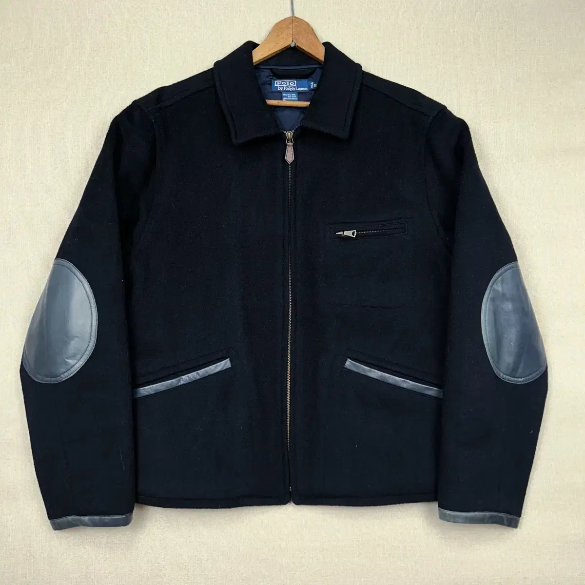 Polo Ralph Lauren Leather Patched Wool Sports Jacket