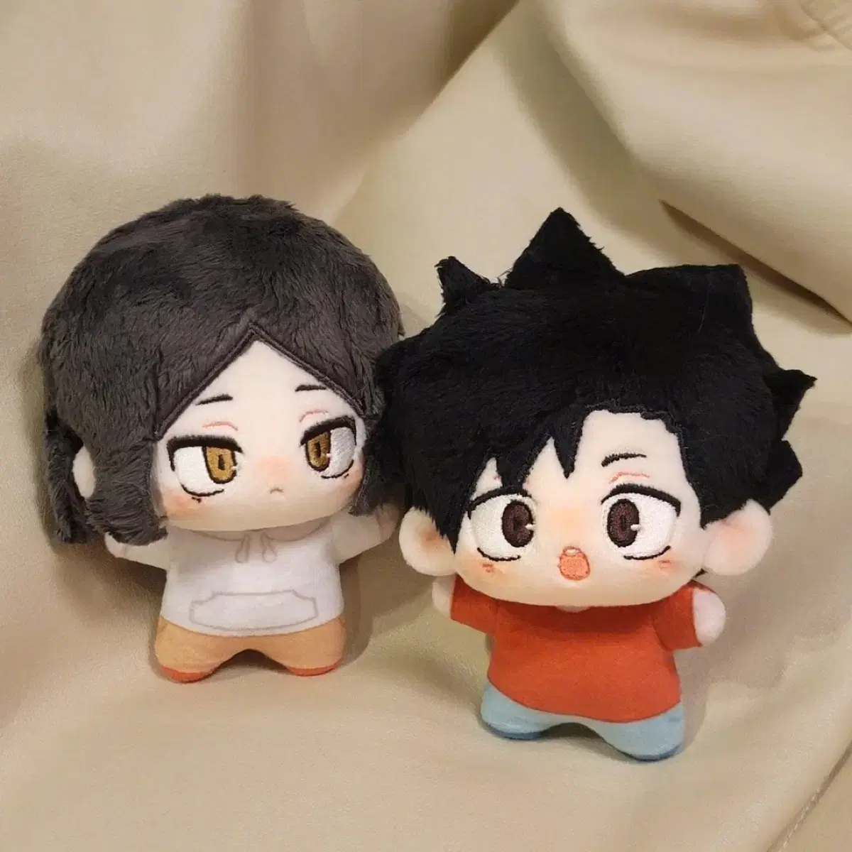 10cm small cats haikyuu Kuroo Kenma doll Kuroken CP disposition