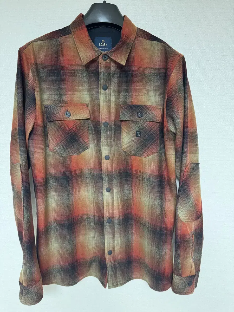 L) Pendleton*ROARK 100% wool ombré check shirt / O'LARI