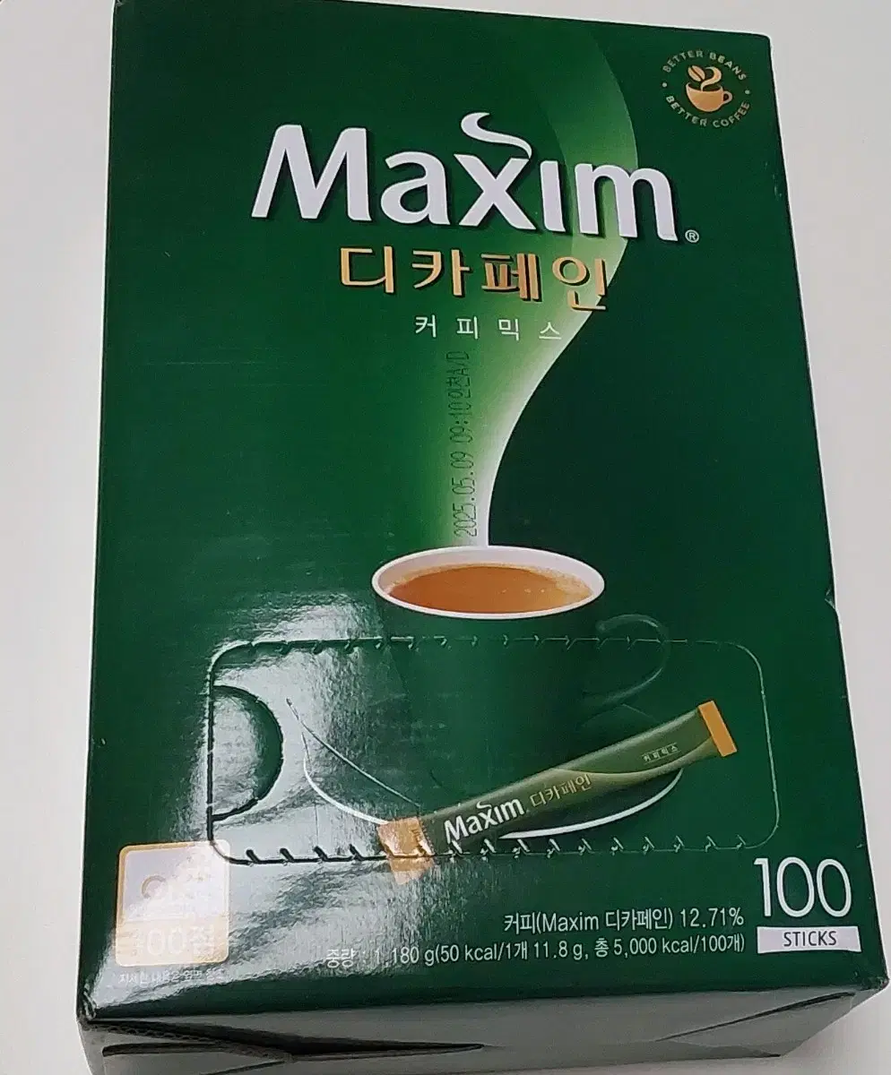 맥심 디카페인 커피 믹스 100개