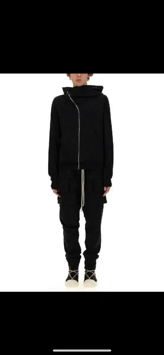 Rick Owens Mountain Hoodie Zip-up Black Size L