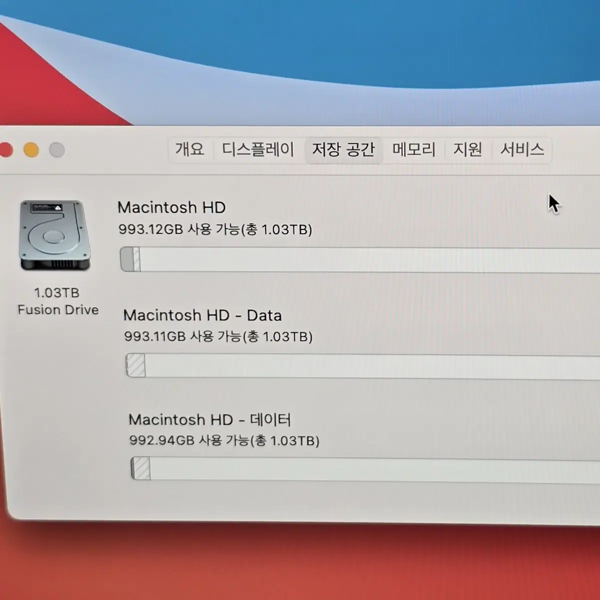 아이맥27 2019 i5 3.0G 6코어 32G 1.03TB S급 07