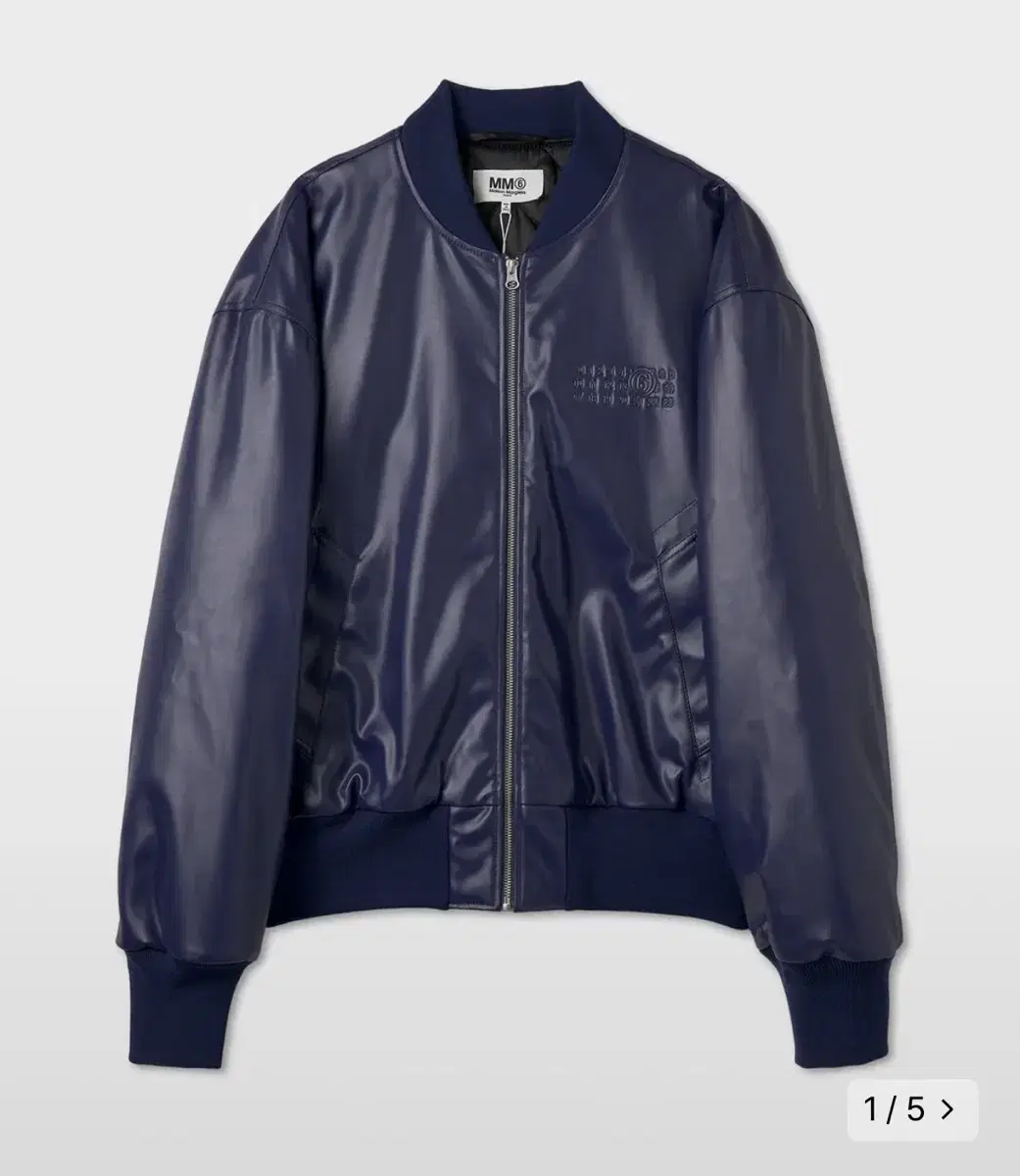 MM6 Sport Bomber Leather Jacket M