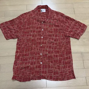 [USED]90s 90년대 구찌 반팔 셔츠 추상 패턴