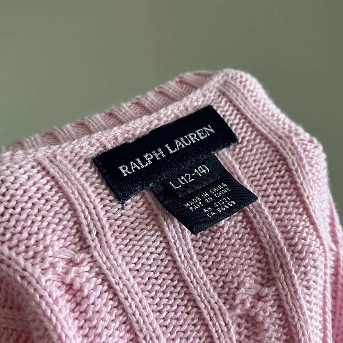 POLO RALPH LAUREN cotton 100% cable knit