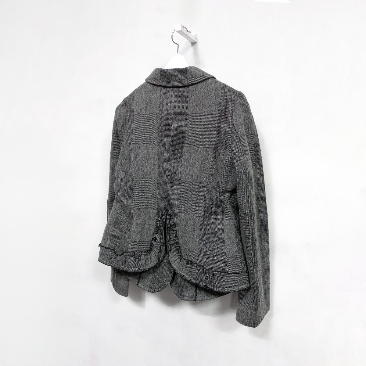 SONIA RYKIEL BACK FRILL LAYER WOOL JK,44