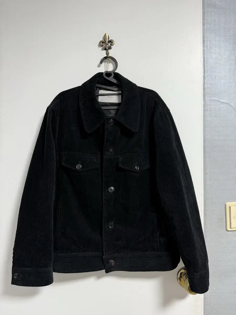 [Elliott] Corduroy Trucker Jacket Black M