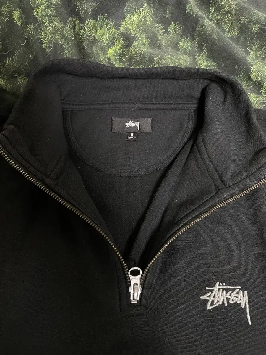 Stussy Overdyed Stock Logo Mock Black s