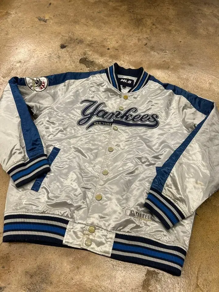 [authentic/100] mlb oldschool yankees varsity jacket