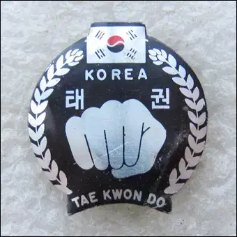 빈티지 TAE KWON DO KOREA 태권 배지 (m78)