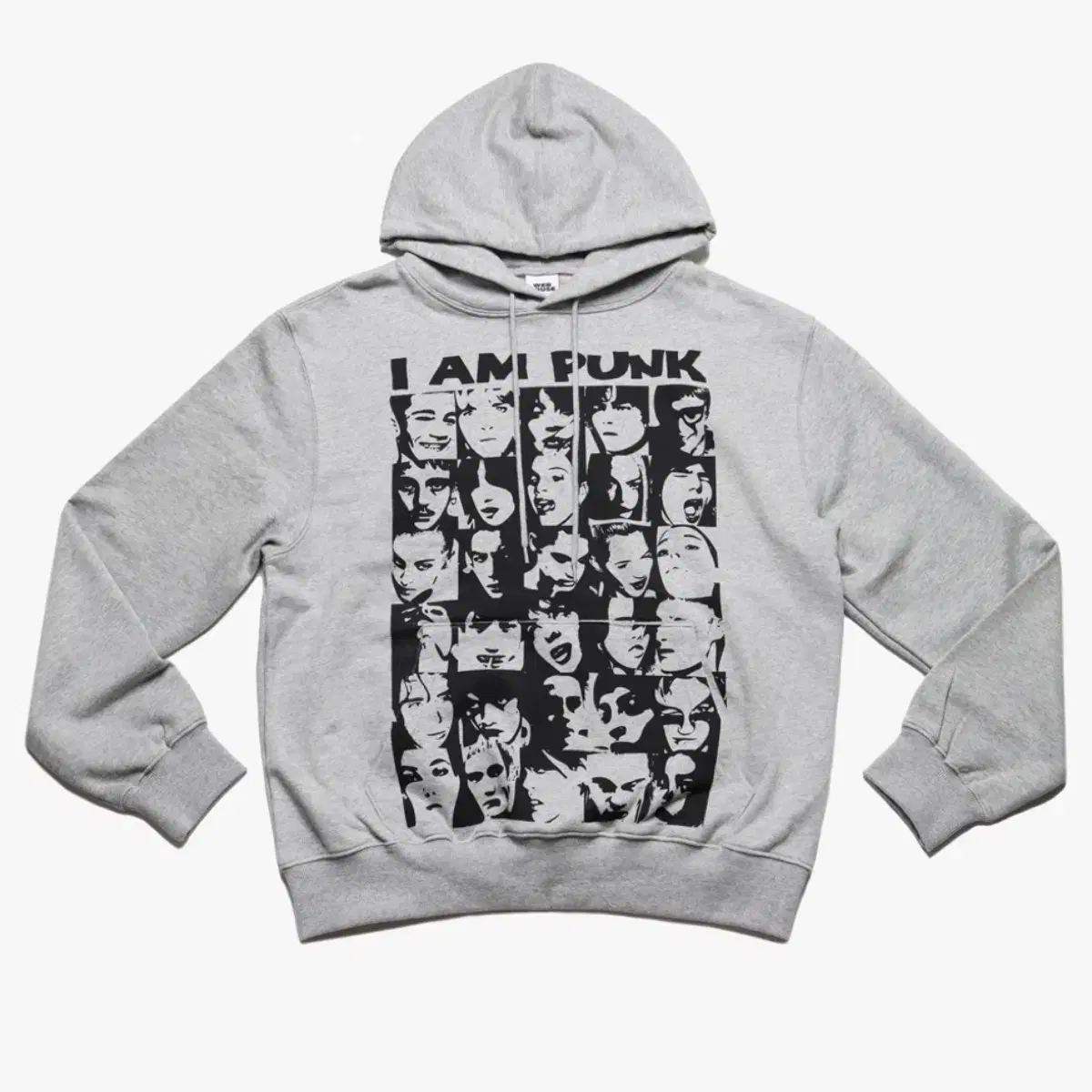 웹하우스 I AM PUNK 후드 그레이