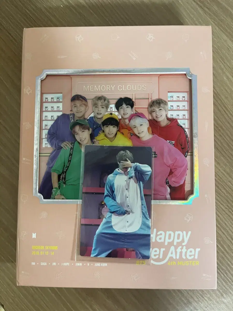 Bangtan bts 2018 4th Muster DVD with photocard jimin j-hope