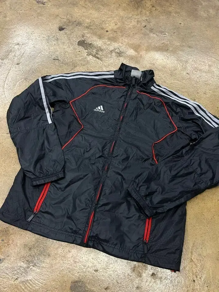 [Genuine/95] Adidas Windbreaker Jacket Black