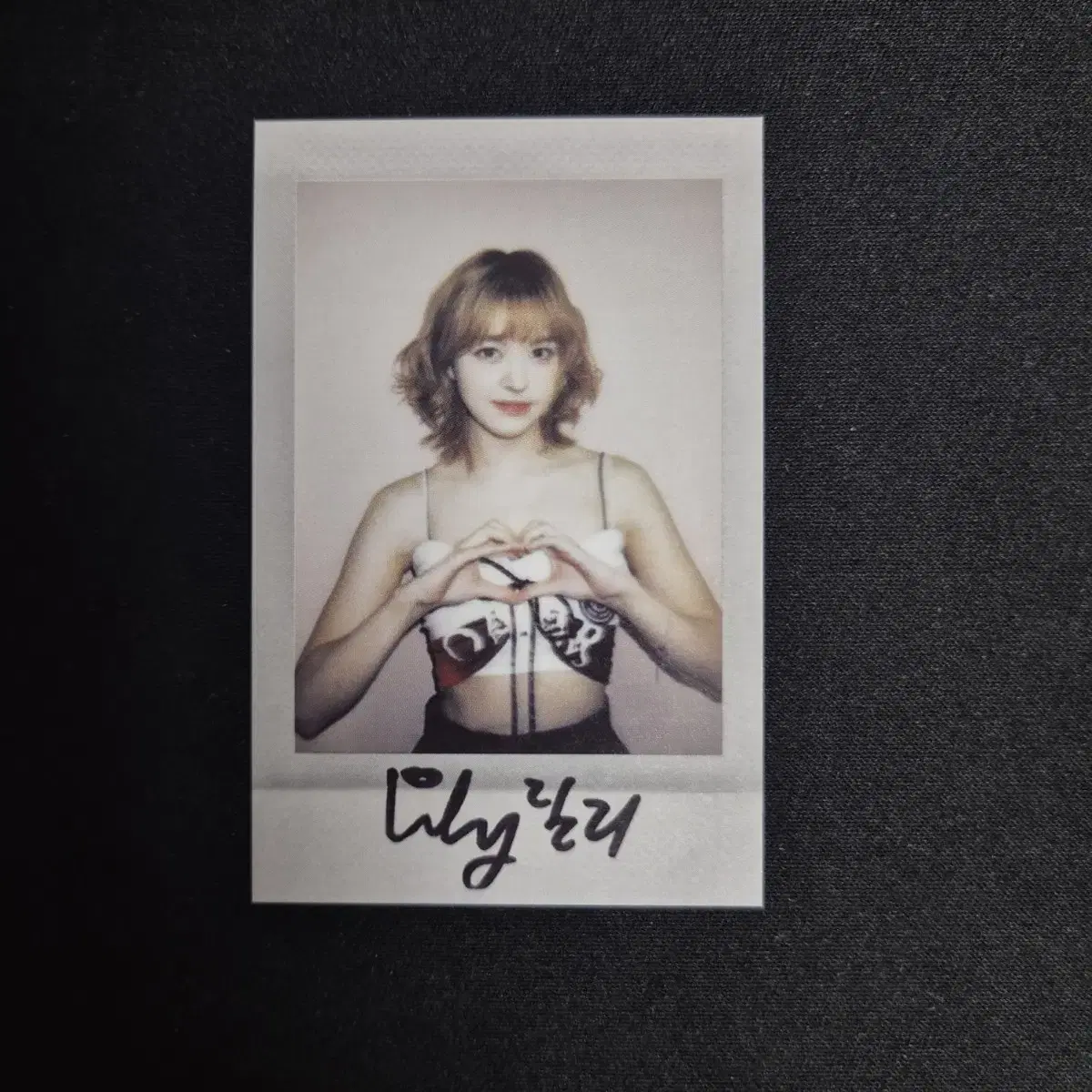 Nmixx lily mmt luckydraw ld unreleased photocard photocard Stellar Polaroid