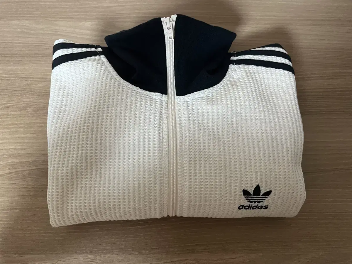 adidas Waffle Jersey Zip Up L