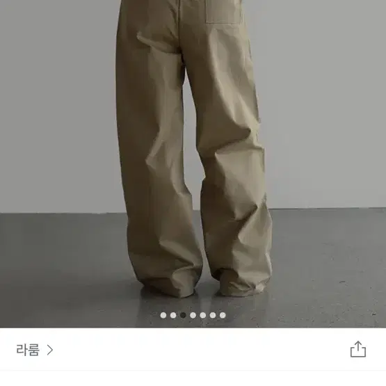 라룸 에디코튼팬츠 (연베이지 s)