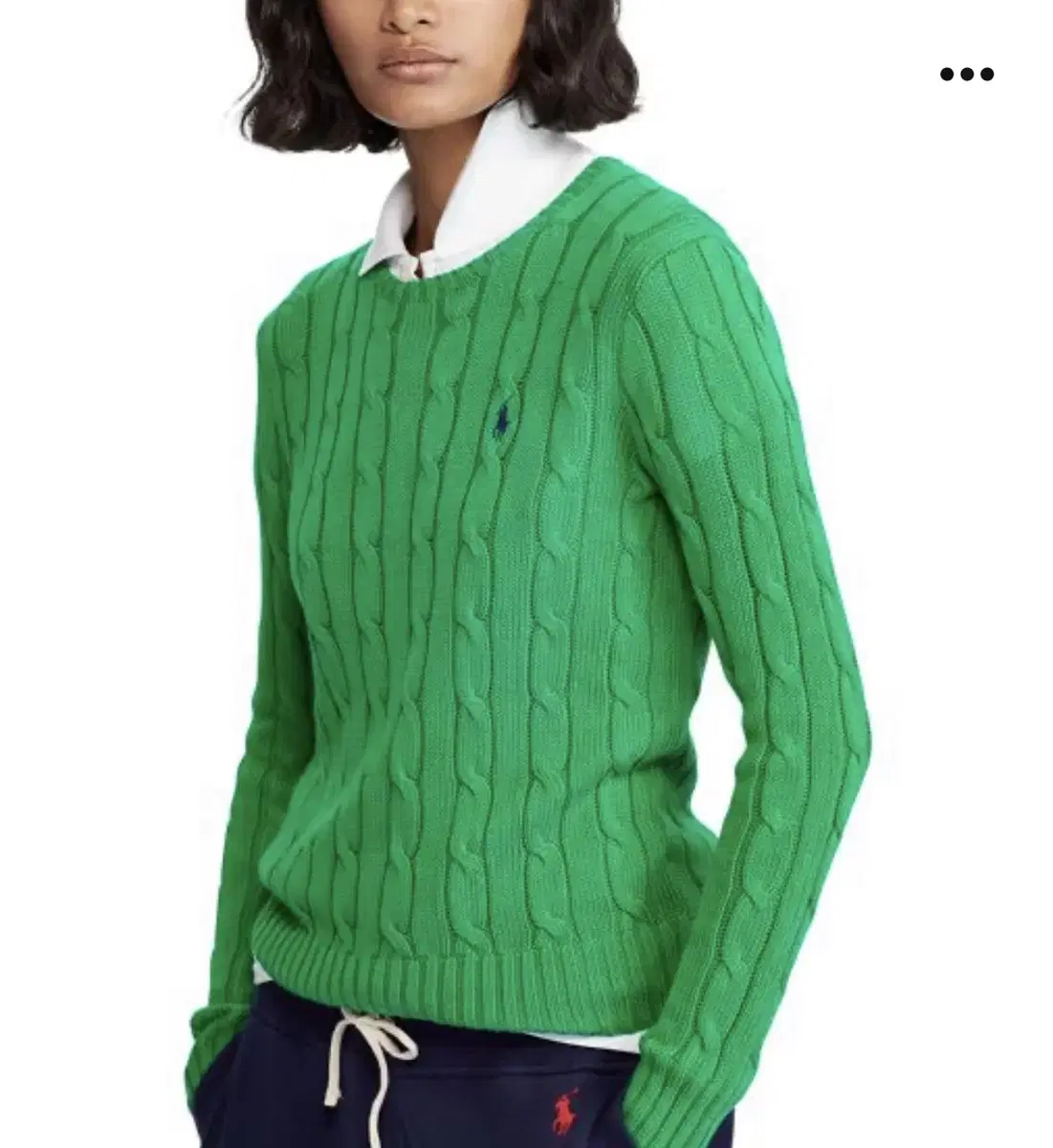 (One-Off) Genuine Polo Ralph Lauren Cable Knit Sweater Green