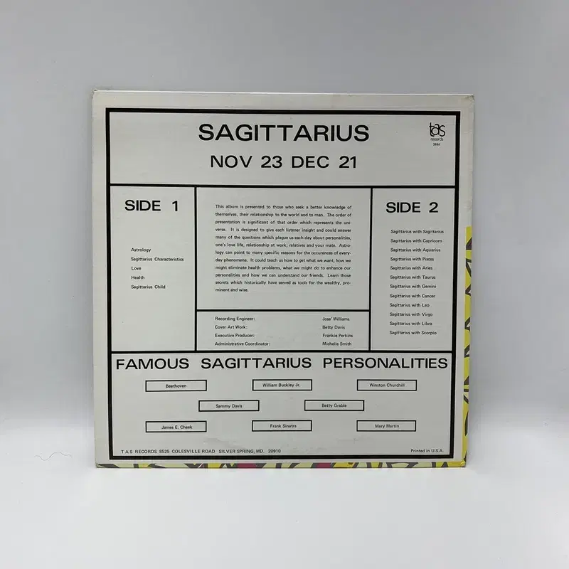 SAGITTARIUS LP / AA6182