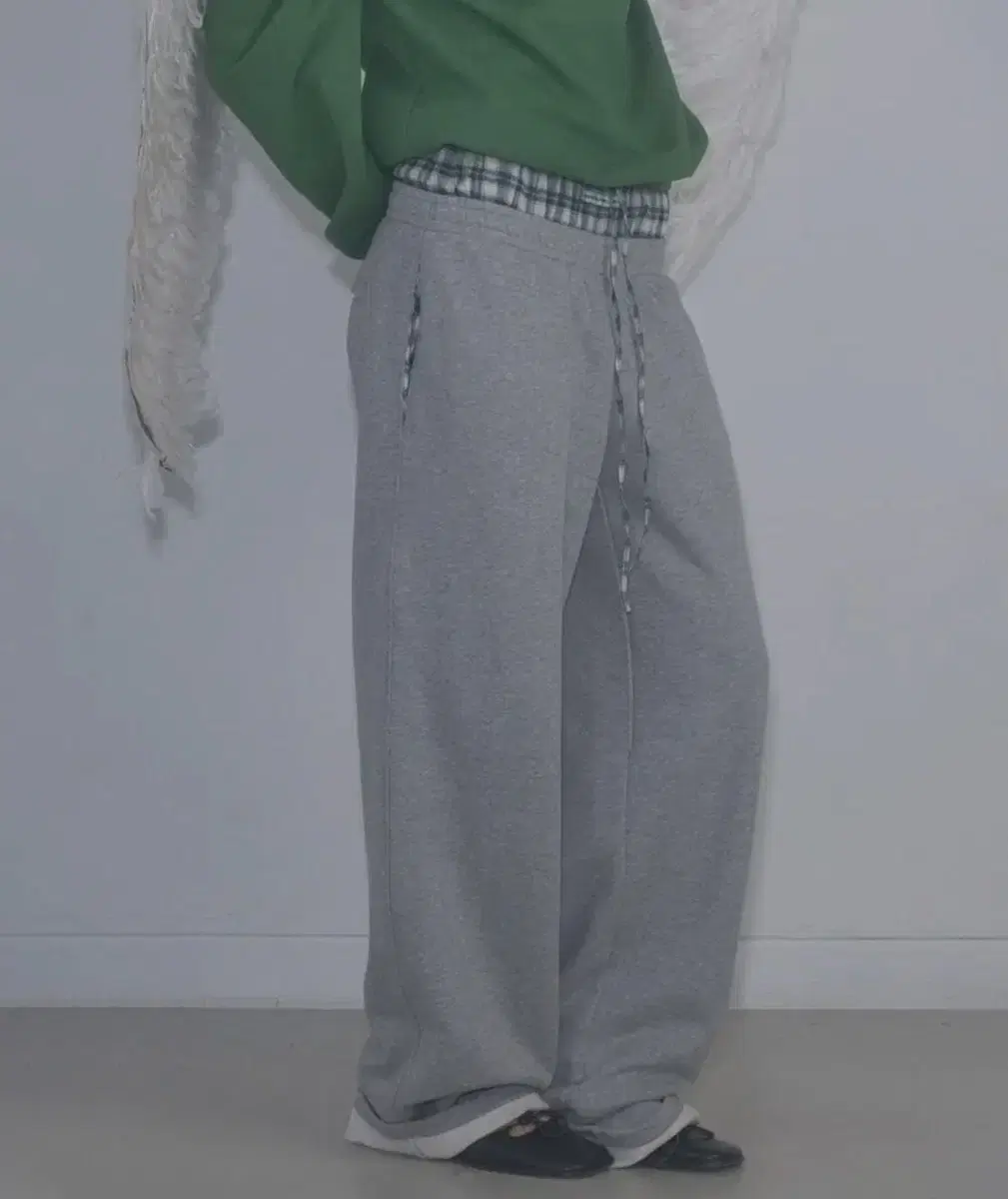 스컬프터 Boxer Layered Sweatpants Gray